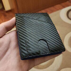 Men - with Money Clip Slim Leather Slots Credit Card Holder RFID